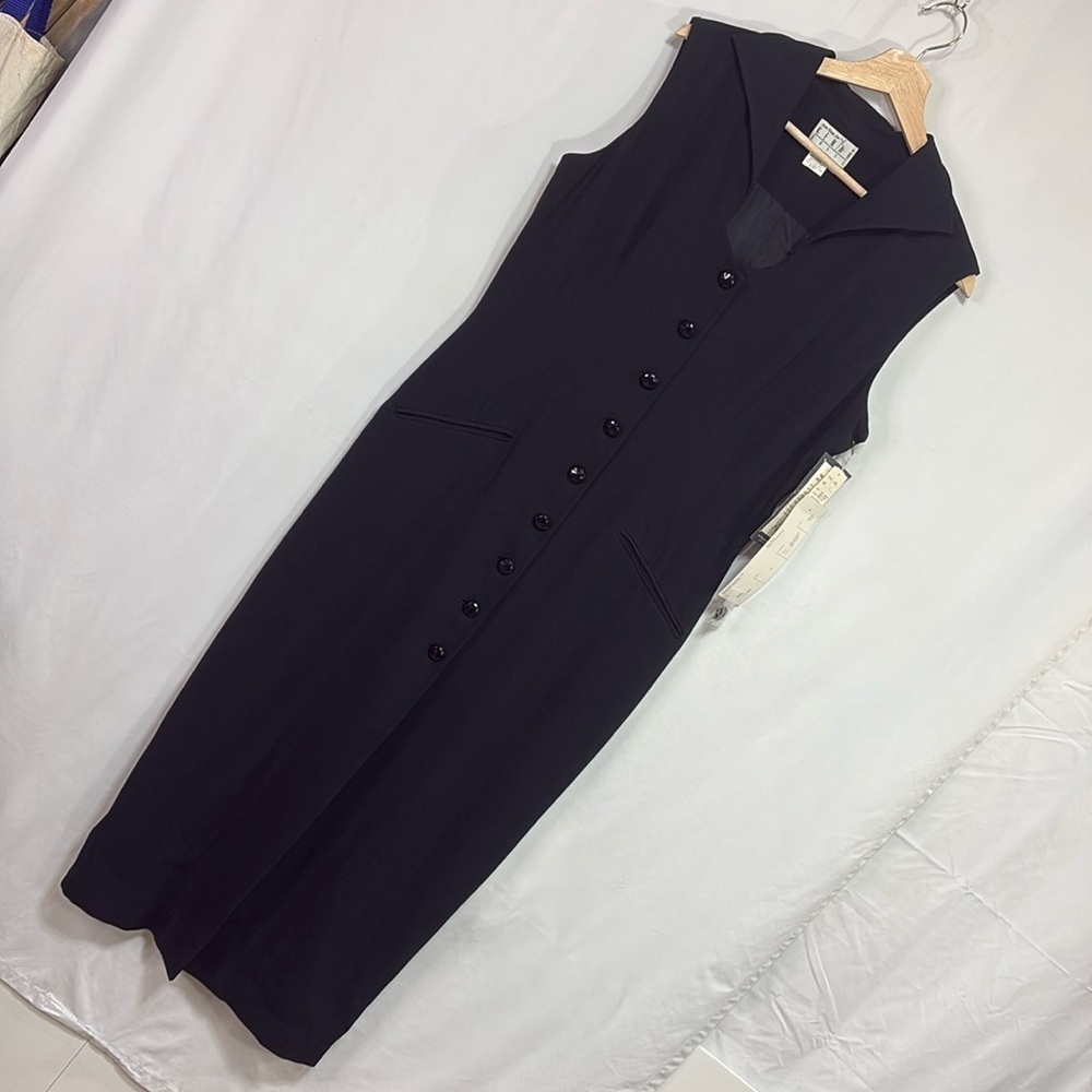 ๐ nwt Kenar triacetate fitted maxi suit dress sleeveless - Picture 2 of 10